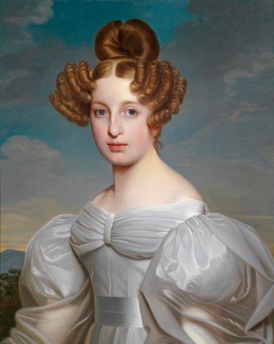 Portrait of Elise Dorothea Friederike, Baroness von Schaezler, née Baroness von Süsskind (1810–1831) by Ernst Thelott